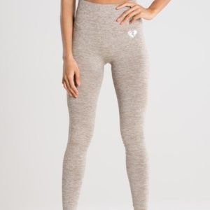 Womensbest Move Seamless Legging - Brown Grey Marl